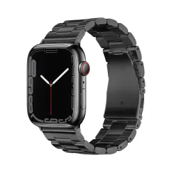 Pasek do Apple Watch Forcell F-Design FA10 zatrzask stal 38 / 40 / 41 mm czarny