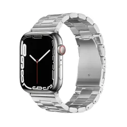 Pasek do Apple Watch Forcell F-Design FA10 zatrzask stal 38 / 40 / 41 mm srebrny