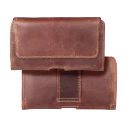 Etui na telefon skórzane na pasek poziome do Samsung A21s / S20 ULTRA / S21 ULTRA / A70 / A71 / Xiaomi Redmi 9 / Huawei P SMART PRO Royal Crazy Horse