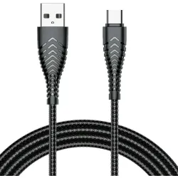 Kabel USB A do Typ C VEGER 2,4A V104 1,2 m czarny