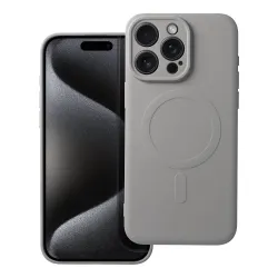 Etui na iPhone 15 PRO MAX Silicone Mag Cover zgodne z MagSafe (camera protection) tytanowo szare