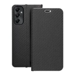 Etui z klapką na Samsung A05s Luna Book Carbon czarne