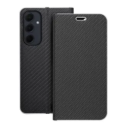 Etui z klapką na Samsung A35 5G Luna Book Carbon czarne
