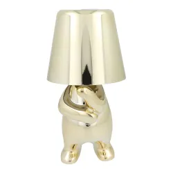 Lampka nocna GOLD MAN Art Deco stojący (wzór 3) MLTL
