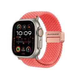 DUX DUCIS pasek MIXTURE PRO pleciony do Apple Watch 38 / 40 / 41 mm guava