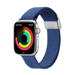 DUX DUCIS pasek MIXTURE PRO pleciony do Apple Watch 42 / 44 / 45 / 49 mm niebieski