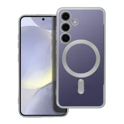 Etui na Samsung S24 Electro Mag Cover zgodne z MagSafe srebrne