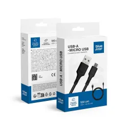 Kabel USB-A do Micro USB Blue Star 2A 1 m DC-001AM2.0 czarny