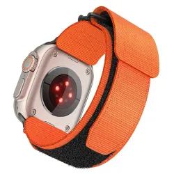 Pasek do Apple Watch Forcell F-Design FA05 rzep nylon 38 / 40 / 41 mm pomarańczowy