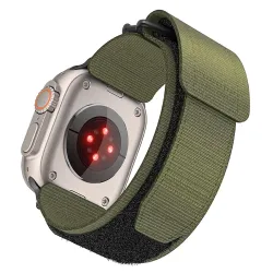 Pasek do Apple Watch Forcell F-Design FA05 rzep nylon 38 / 40 / 41 mm zielony