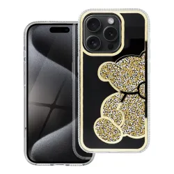 Etui na iPhone 14 Teddy Bear złote