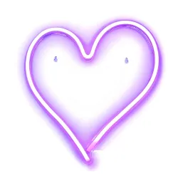 NEON NA ŚCIANĘ LED na USB - SERCE model