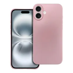Etui na iPhone 16 PLUS Metallic różowe