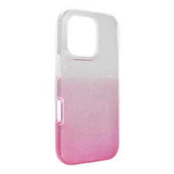 Etui na iPhone 16 PRO Shining transparentne różowe