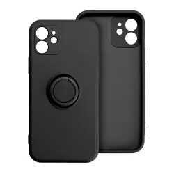 Etui na iPhone 16 PRO MAX Silicone Ring czarne
