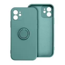 Etui na iPhone 16 PRO Silicone Ring zielone