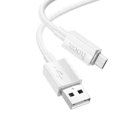 Kabel USB A do Micro USB Hoco 2,4A 1 m X107 biały
