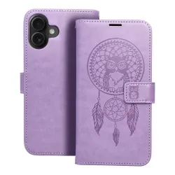 Etui z klapką na iPhone 16 PLUS Mezzo Book łapacz snów fioletowe