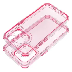 Futerał MATRIX CLEAR do IPHONE 15 pudrowy róż