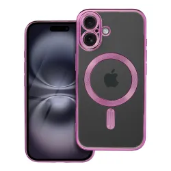 Etui na iPhone 16 Electro Mag Cover zgodne z MagSafe różowe