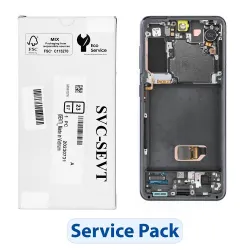 ServicePack Wyświetlacz LCD SAMSUNG S21 5G G991B GH82-27257A Gray
