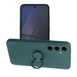 Etui na Samsung S24 FE Silicone Ring zielone