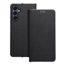 Etui z klapką na Samsung A16 5G Luna Book Carbon czarne