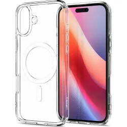 SPIGEN futerał ULTRA HYBRID MAG kompatybilny z MagSafe do IPHONE 16 white