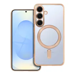 Etui na Samsung S25 Electro Mag Cover zgodne z MagSafe złote