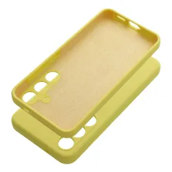 Etui na Samsung S25 PLUS Silicone 2mm (camera protection) zółte