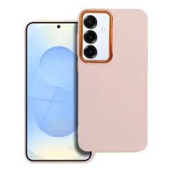 Etui na Samsung S25 PLUS Frame pudrowy róż