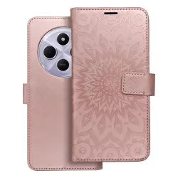 Etui z klapką na Xiaomi Redmi 14C Mezzo Book mandala złoto-różowe