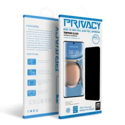 Szkło Hartowane 6D do Xiaomi Redmi NOTE 14 PRO 4G / Redmi NOTE 14 PRO 5G OG Premium Privacy Glass EDGE GLUE czarne