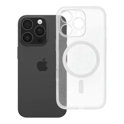 Etui na iPhone 16 PRO Clear Mag Cover - Glitter (Str / Camera Protection) zgodne z MagSafe transparentne glitter