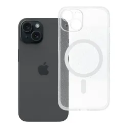 Etui na iPhone 14 Clear Mag Cover - Glitter (Str / Camera Protection) zgodne z MagSafe transparentne glitter