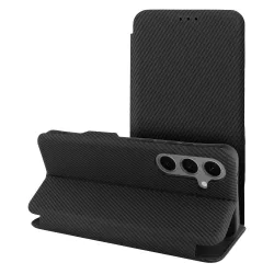 Etui z klapką na Samsung S25 PLUS Folio Side Magnet czarne