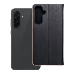 Etui z klapką na Samsung A36 5G Luna Book Gold czarne