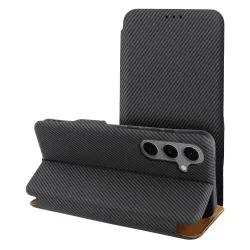 Etui z klapką na Samsung S25 PLUS Folio Side Magnet szare