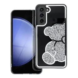 Etui na Samsung A56 5G Teddy Bear srebrne