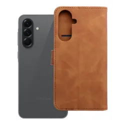 Etui z klapką na Samsung A56 5G Tender Book brązowe