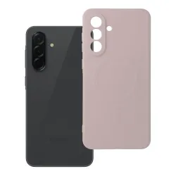 Etui na Samsung A36 Silicone Mag Cover zgodne z MagSafe (camera protection) różowe