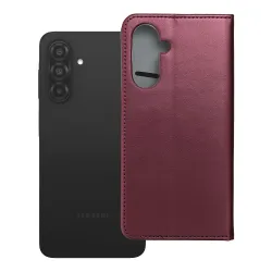 Etui z klapką na Samsung A26 Smart Magneto burgundowe