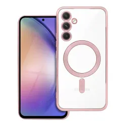 Etui na Samsung A54 Electro Mag Cover zgodne z MagSafe złoto różowe