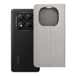 Etui z klapką na Xiaomi Redmi NOTE 14 PRO 5G / 14 PRO PLUS 5G Luna Book Gold srebrne