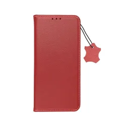 Etui z klapką na Xiaomi Redmi NOTE 14 5G Smart Pro Book skórzane bordowe