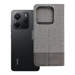 Etui z klapką na Xiaomi Redmi Note 14 5G Gomma Book szare