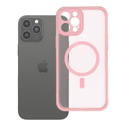 Etui na iPhone 12 PRO MAX Full Matte Mag Cover zgodne z MagSafe jasnoróżowy