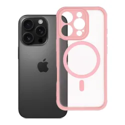 Etui na iPhone 16 PRO Full Matte Mag Cover zgodne z MagSafe jasnoróżowy