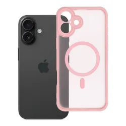 Etui na iPhone 16 PLUS Full Matte Mag Cover zgodne z MagSafe jasnoróżowy