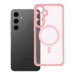 Etui na Samsung S24 FE Full Matte Mag Cover zgodne z MagSafe jasnoróżowy